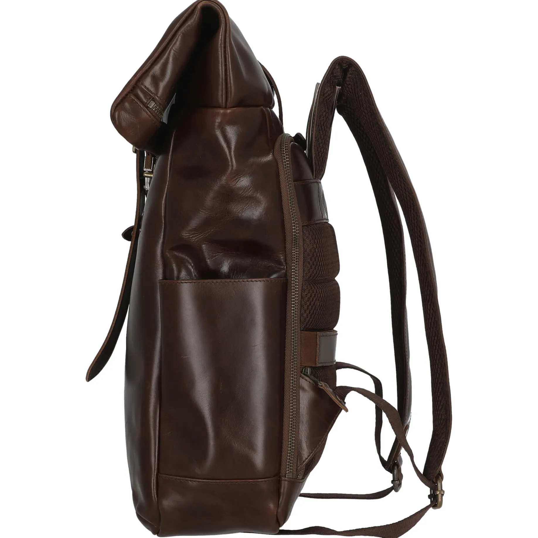 Norman - Rolltop Rucksack 61 cm (braun/dots)