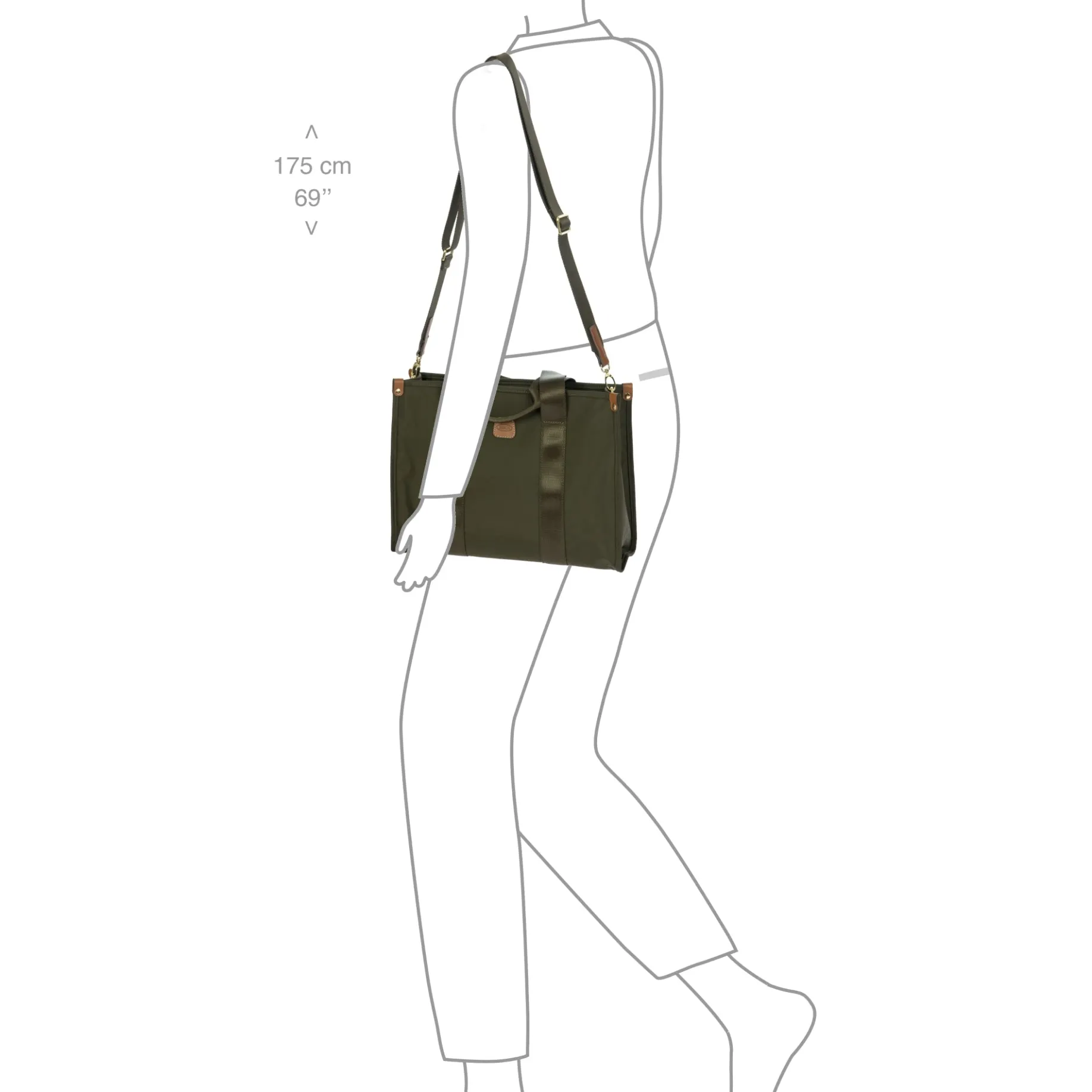 Opera Bag - Henkeltasche 35 cm (olive)