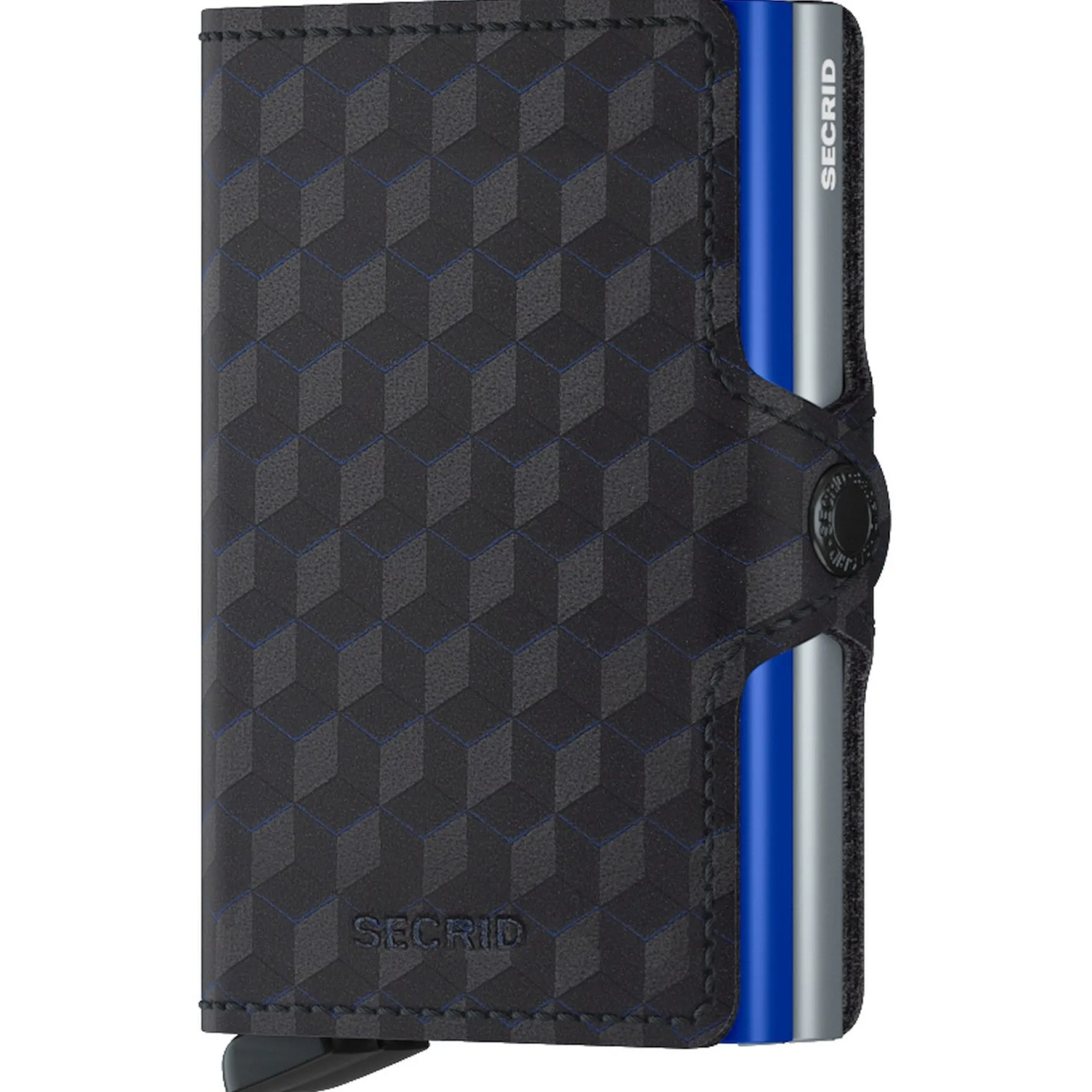 Optical Twinwallet - Geldbörse 16cc 10 cm RFID (titanium-blue)