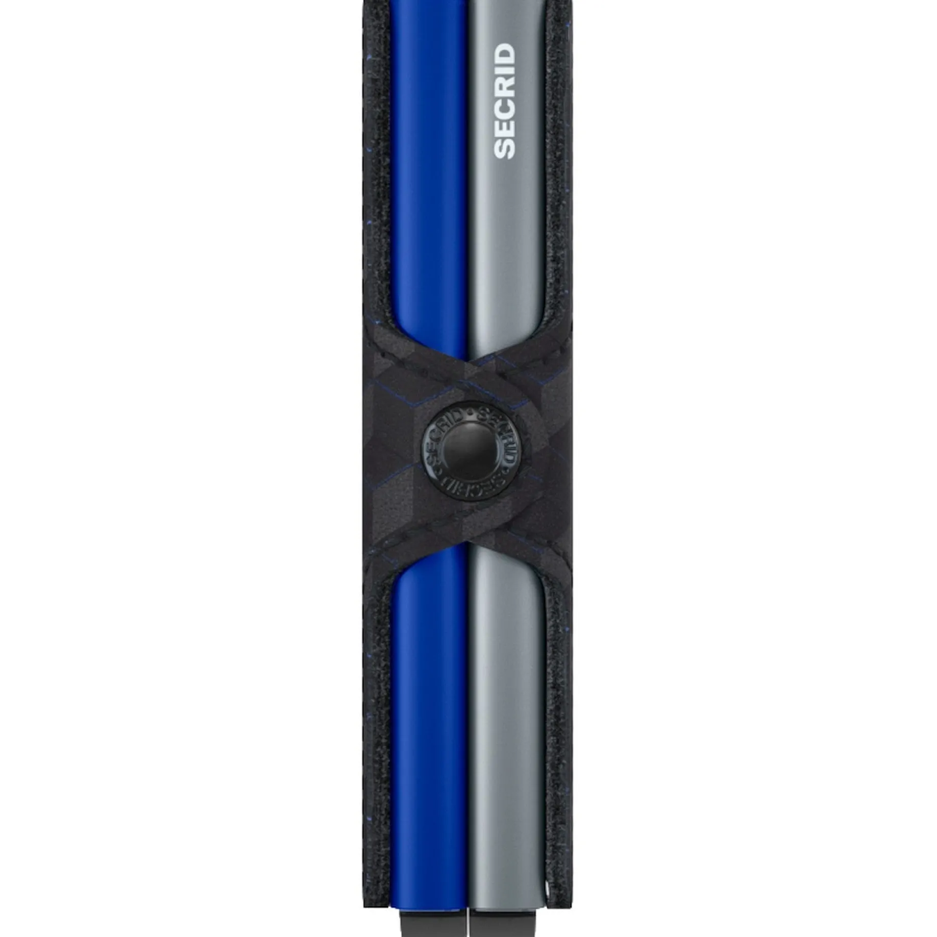 Optical Twinwallet - Geldbörse 16cc 10 cm RFID (titanium-blue)