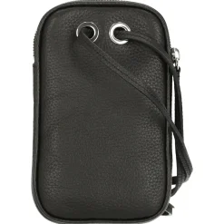 Origin Croc - Handytasche mit Kontrast-Krokodil 17 cm (black)