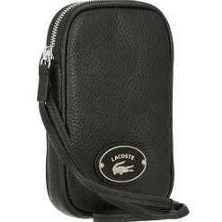 Origin Croc - Handytasche mit Kontrast-Krokodil 17 cm (black)