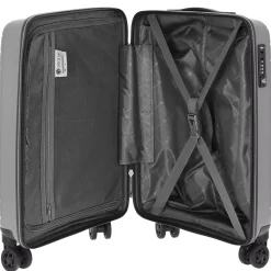 Orlando - 4-Rollen-Kabinentrolley 55 cm (silber)