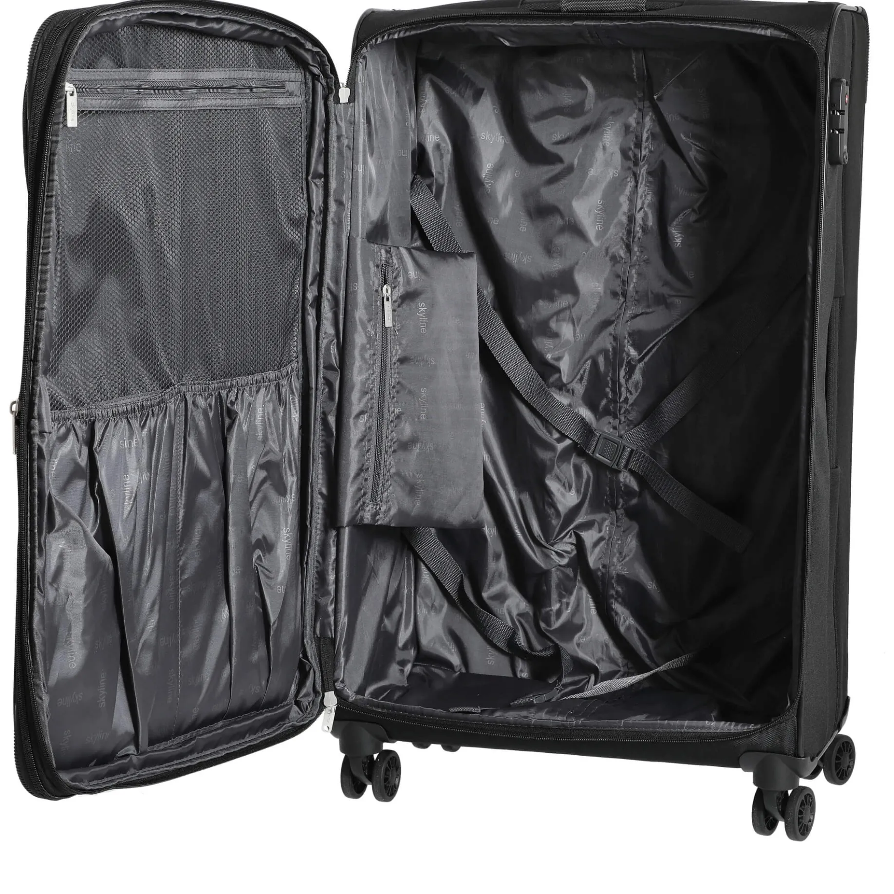 Orlando - 4-Rollen-Trolley L 76 cm erw. (schwarz)