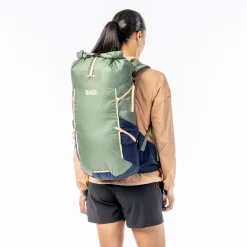Pack Molecule 30 - Wanderrucksack (sage green/midnight blue, long)