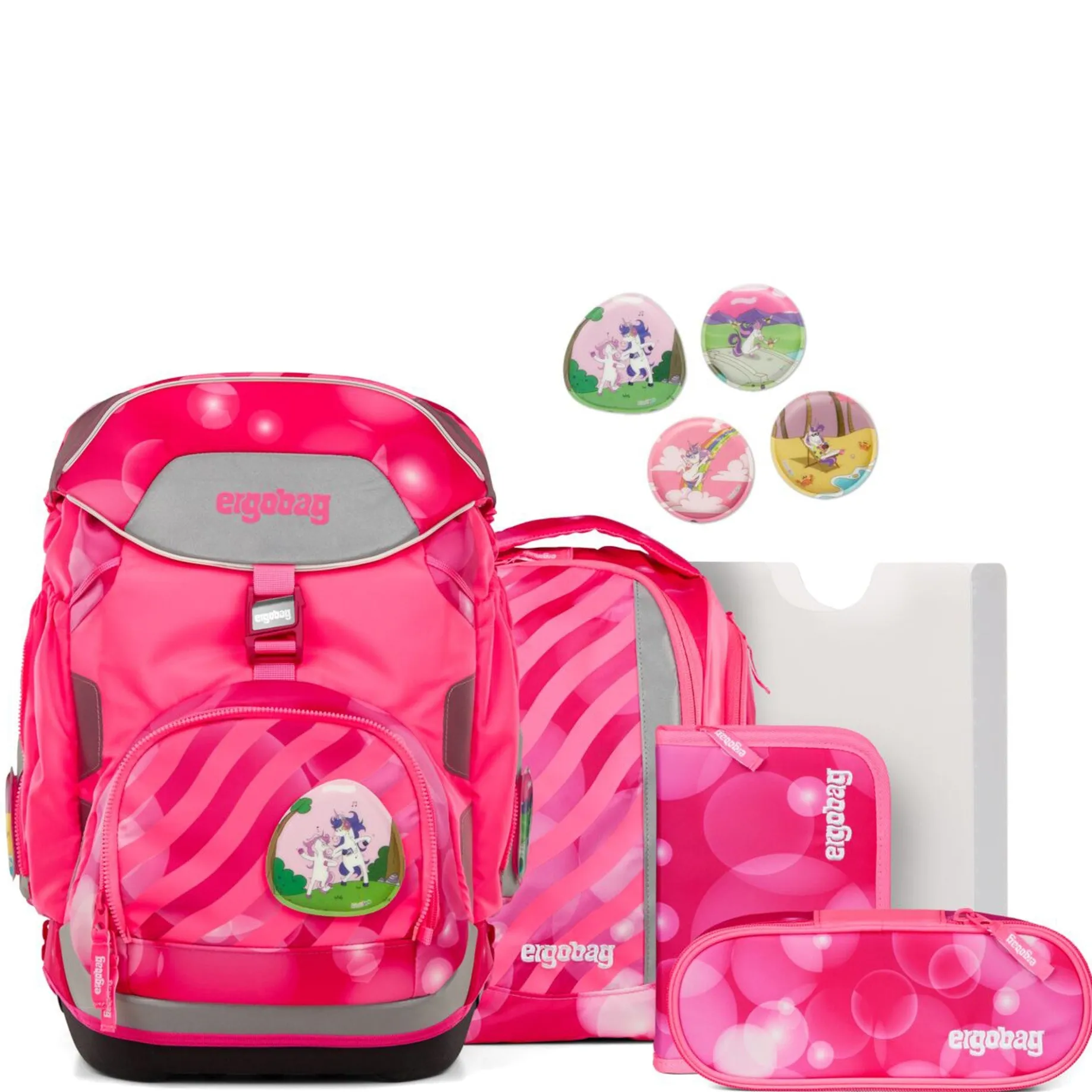 Pack "Neo" - Schulrucksack Set 6tlg. Modell 2025 (KuntBärbuntes Einhorn)