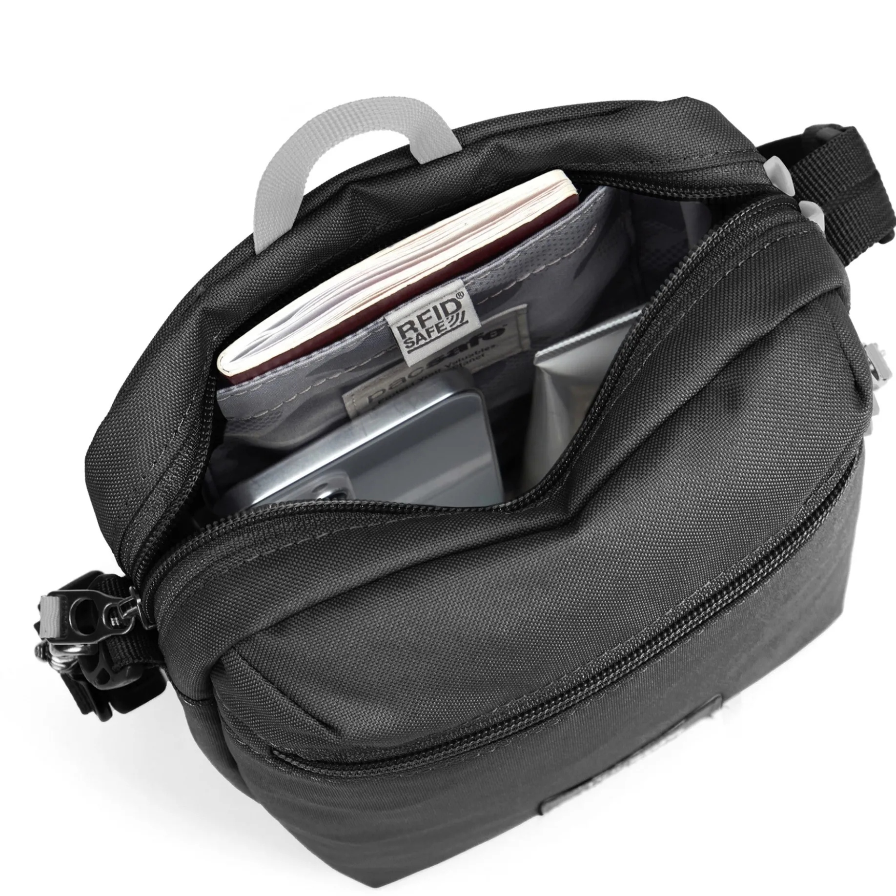 pacsafe GO Festival Crossbody - Umhängetasche 23 cm RFID (jet black)