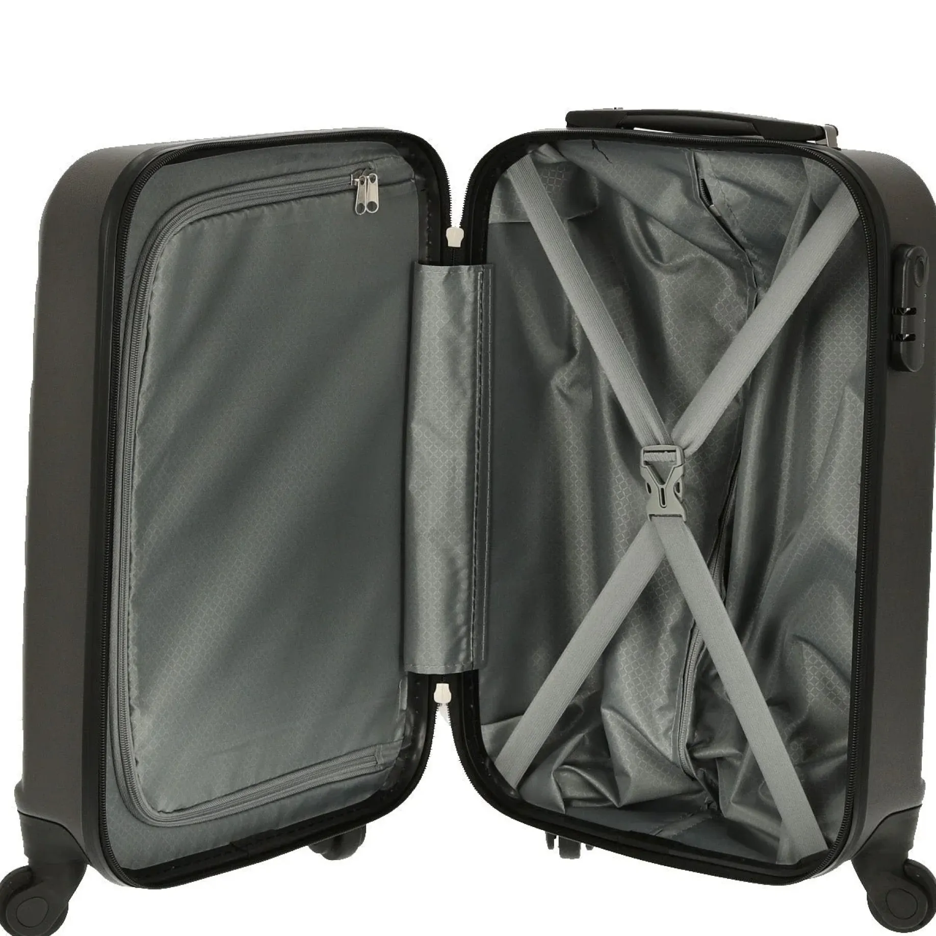 paklite Quick - 4-Rollen-Kabinentrolley S 55 cm (grau/anthrazit)