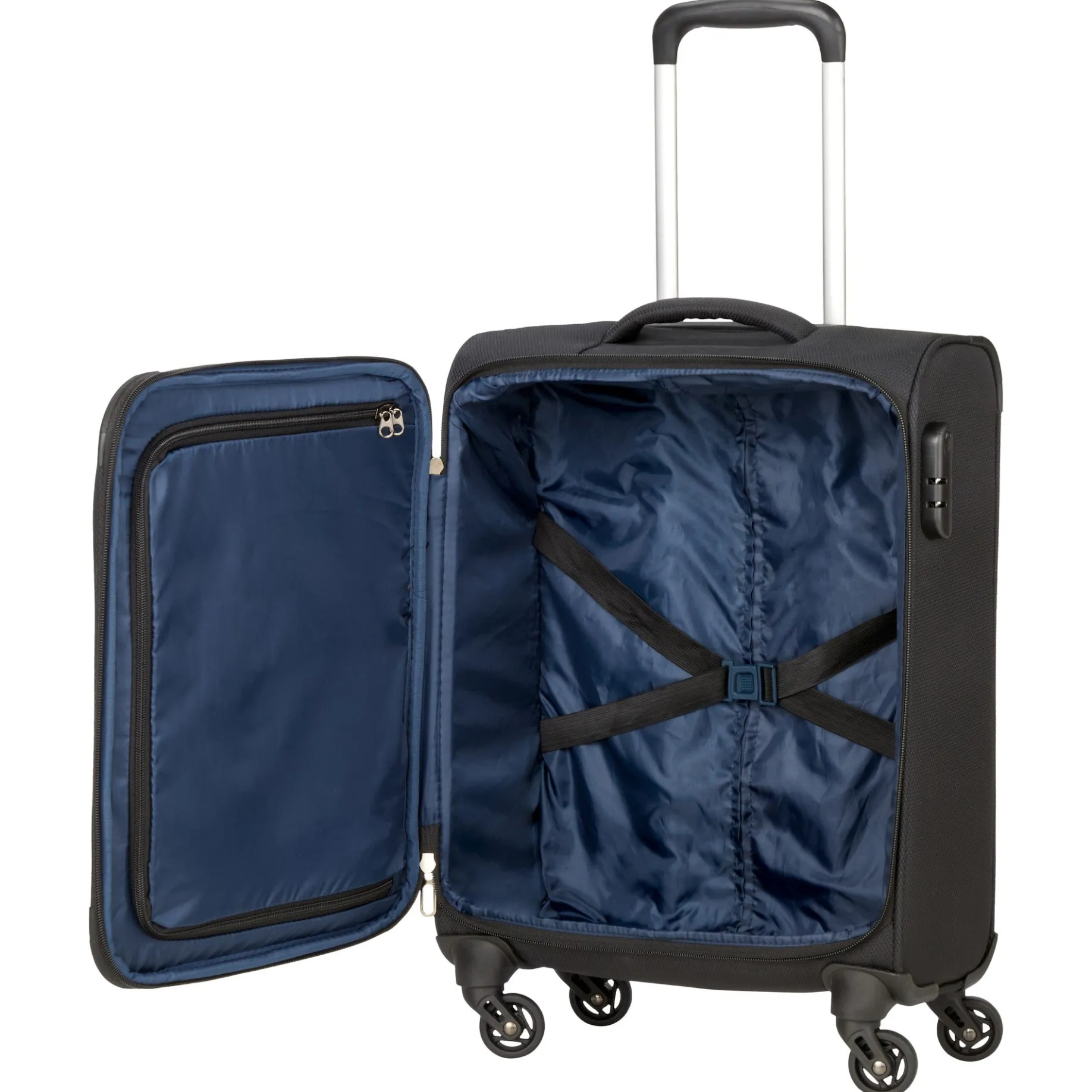 paklite Valencia - 4-Rollen-Trolley S 55 cm (black)