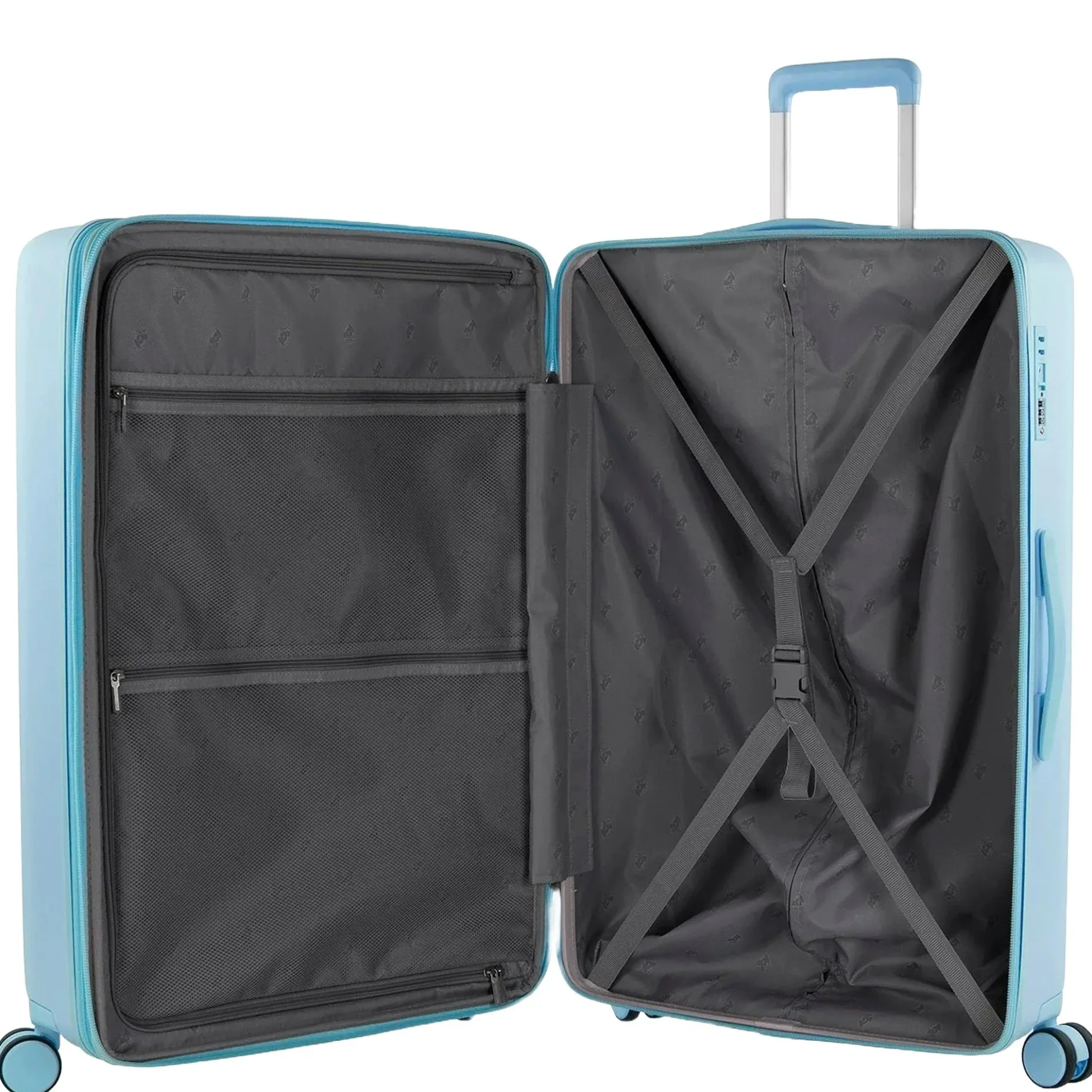 Pastel - 4-Rollen-Trolley L 76 cm erw. (blue)