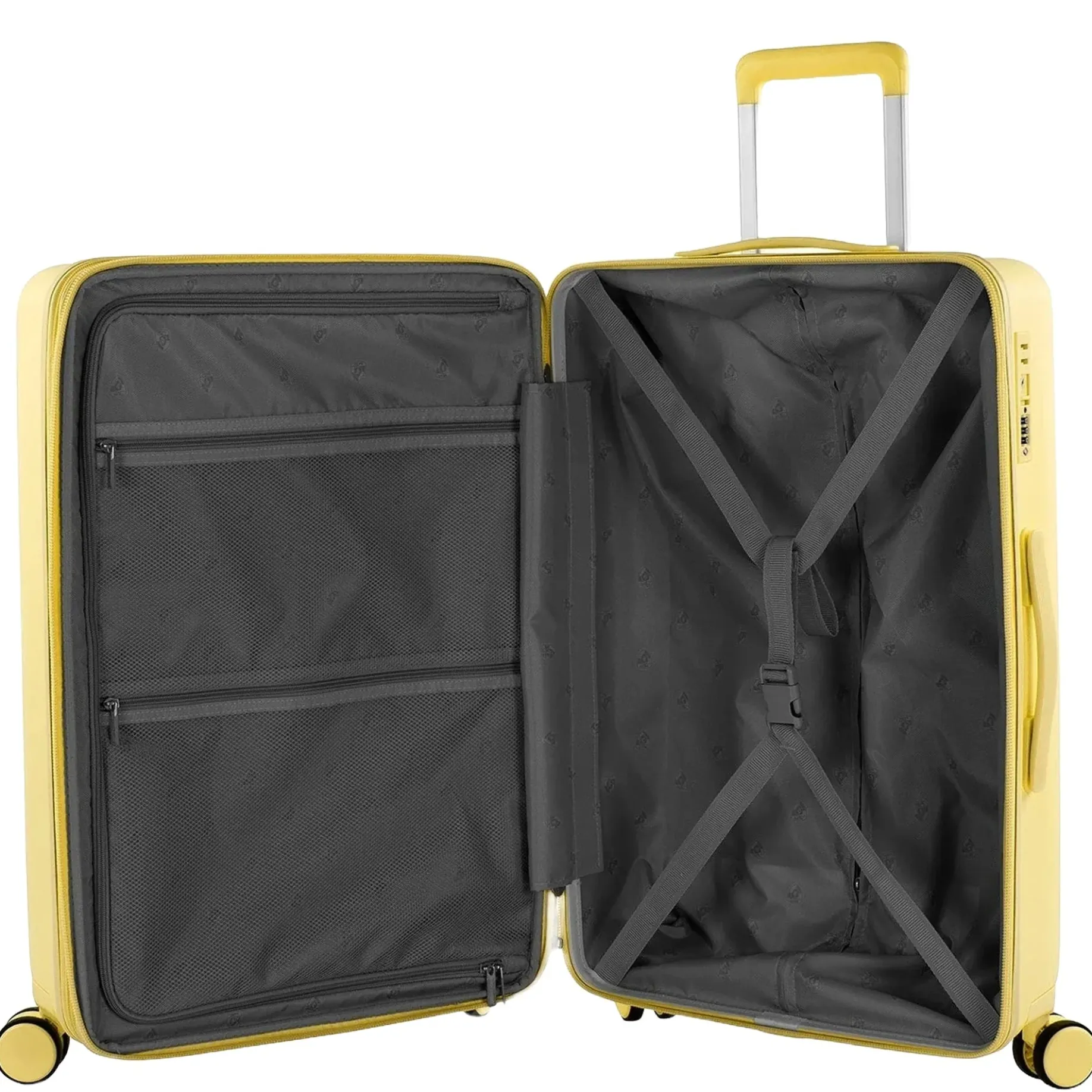 Pastel - 4-Rollen-Trolley M 66 cm erw. (gelb)
