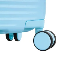 Pastel - 4-Rollen-Trolley M 66 cm erw. (blue)