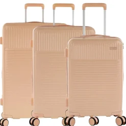 Pastel - 4-Rollen-Trolley Set 3tlg. erw. (nude)