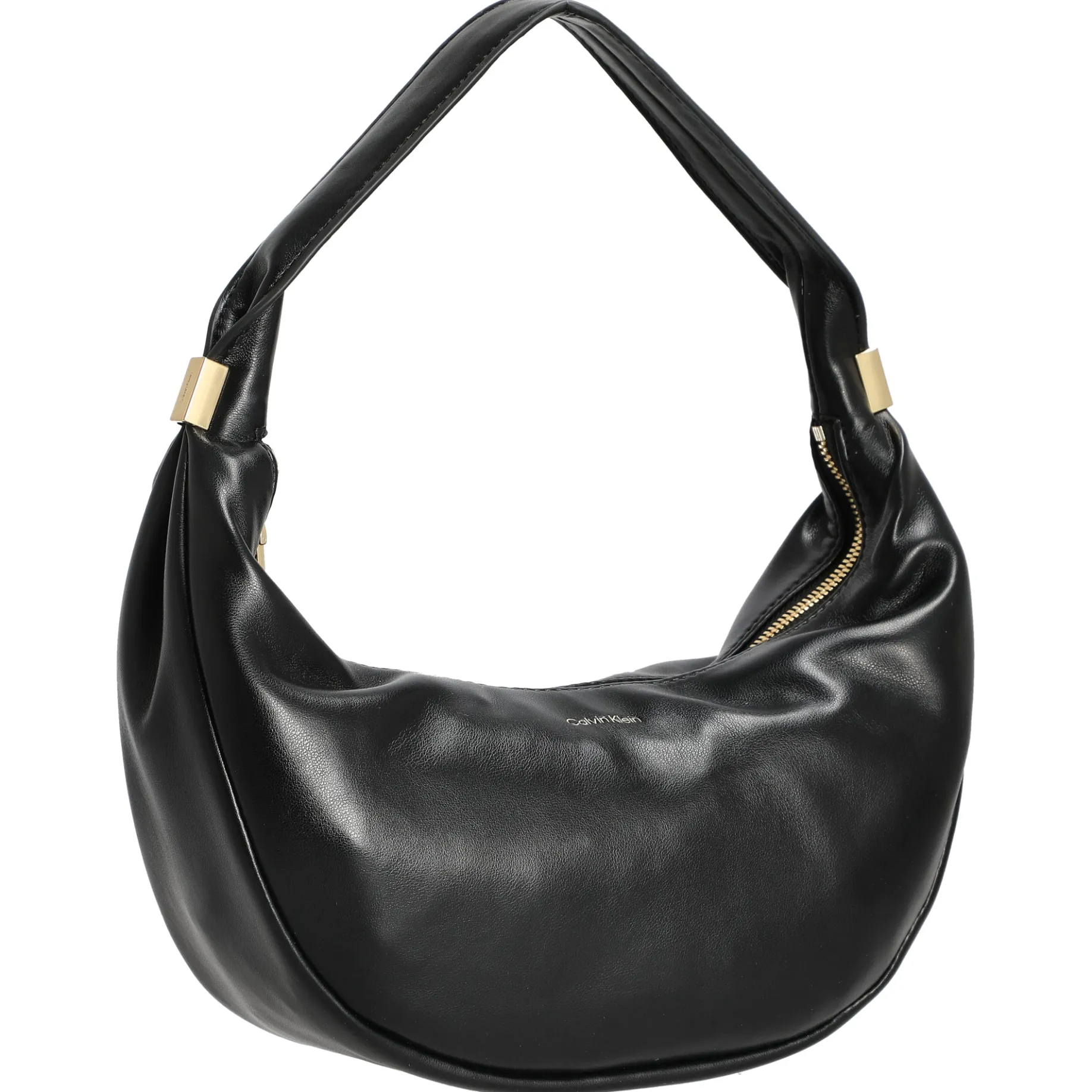 Pinched Soft Crescent - Schultertasche L 35 cm (schwarz)