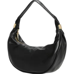 Pinched Soft Crescent - Umhängetasche S 24 cm (schwarz)