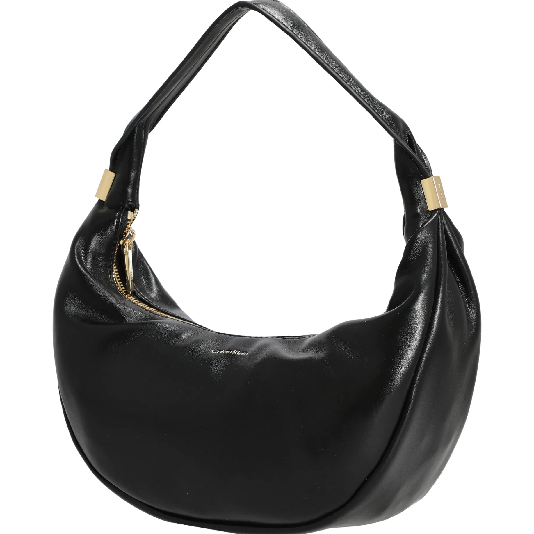 Pinched Soft Crescent - Umhängetasche S 24 cm (schwarz)