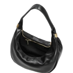Pinched Soft Crescent - Umhängetasche S 24 cm (schwarz)