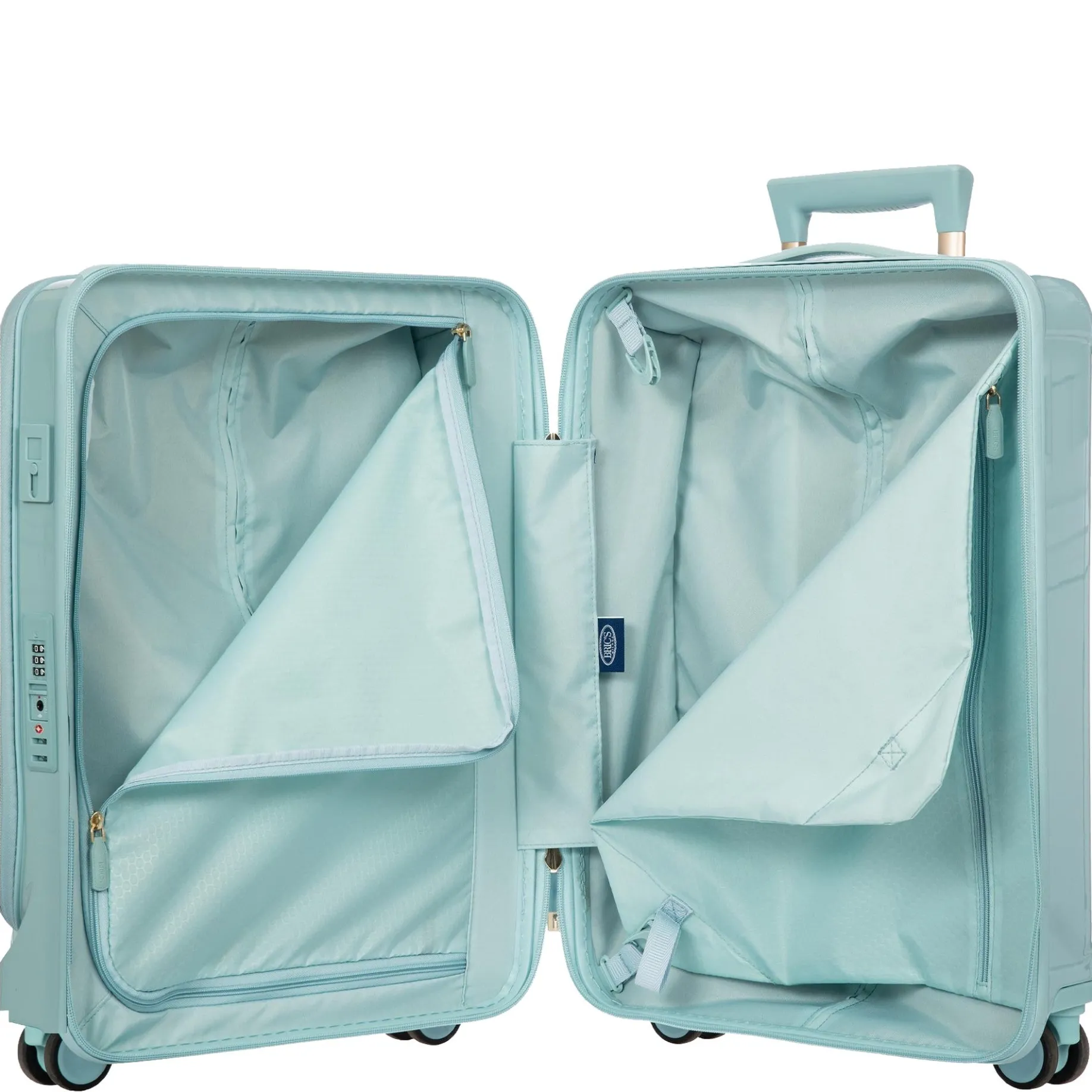 Positano - 4-Rollen Kabinentrolley 55 cm USB erw. (hellblau)