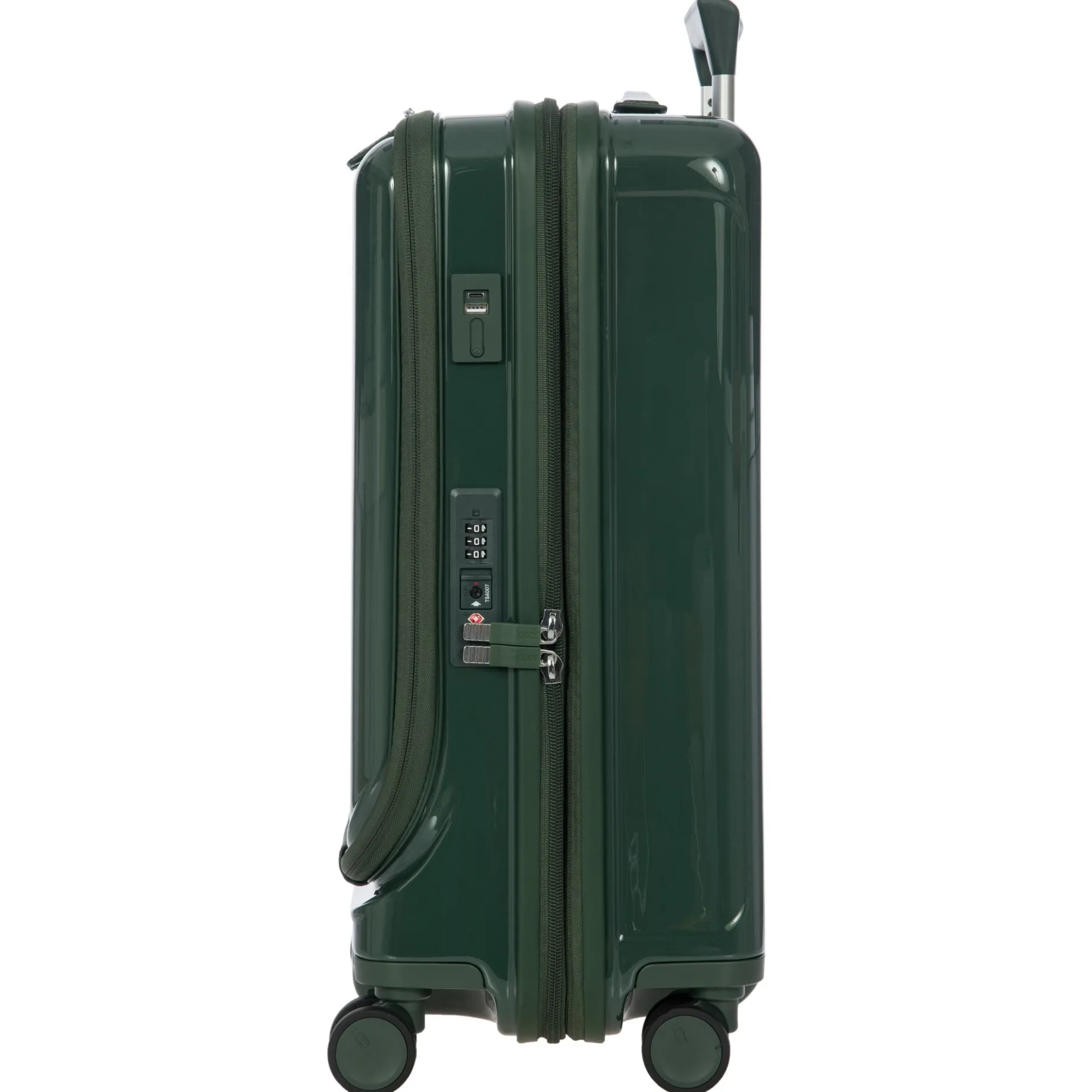 Positano - 4-Rollen Kabinentrolley 55 cm USB erw. (emerald green)