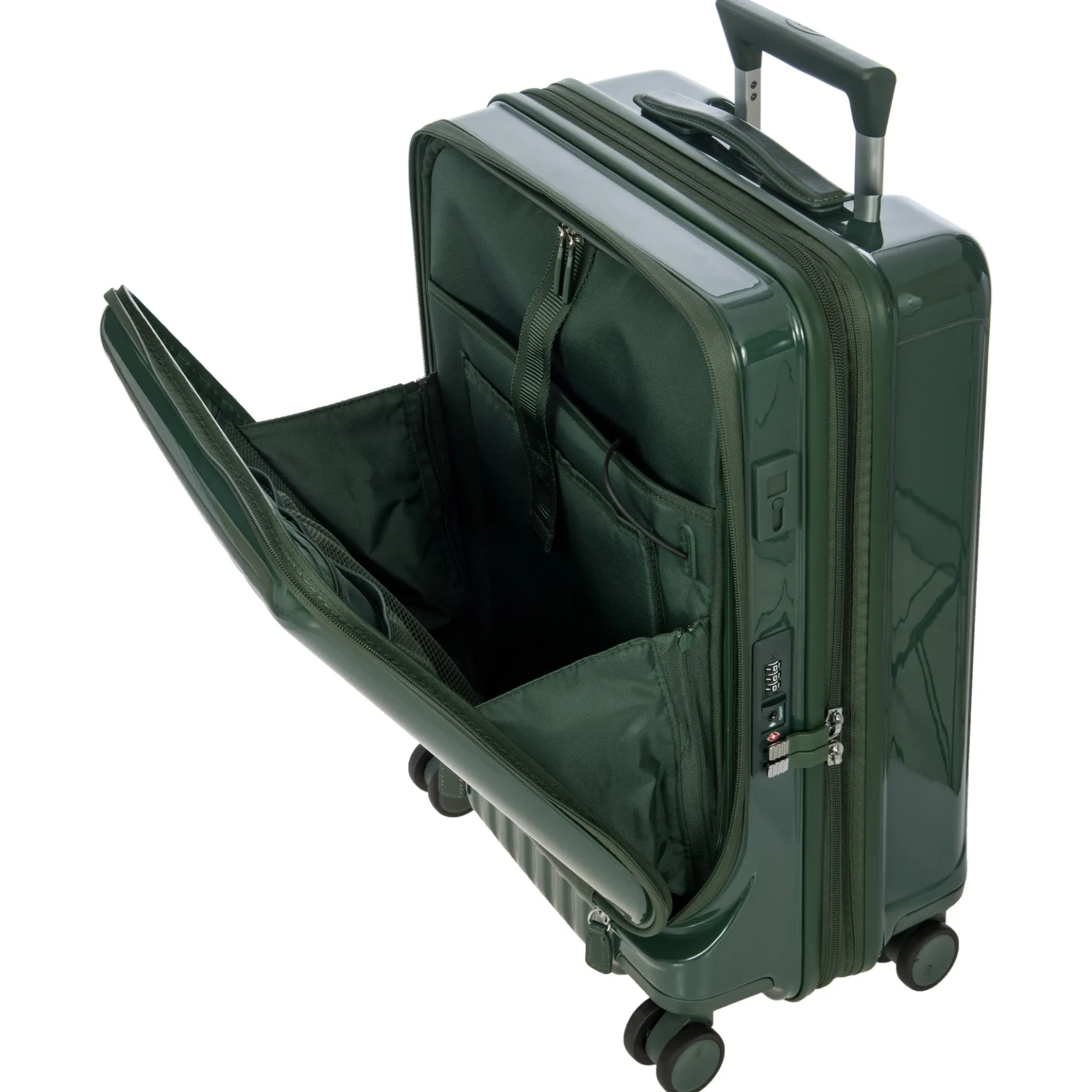 Positano - 4-Rollen Kabinentrolley 55 cm USB erw. (emerald green)