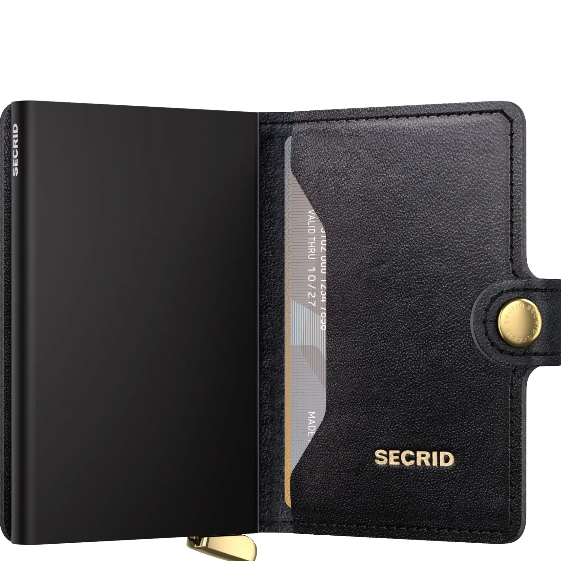 Premium Emboss Miniwallet - Geldbörse RFID 6.5 cm (diamond black)