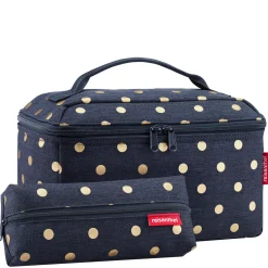 reisenthel beautycase set - Geschenkset 2tlg. (metallic dots blue)
