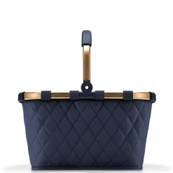 reisenthel carrybag - Einkaufskorb (frame rhombus midnight gold)