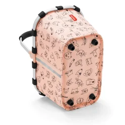 reisenthel carrybag xs - Einkaufskorb 21 cm (cats and dogs rose)