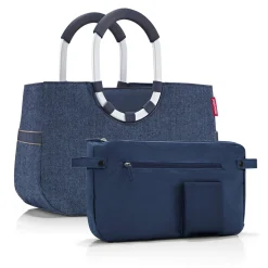 reisenthel loopshopper M / Shopper 40 cm (herringbone dark blue)