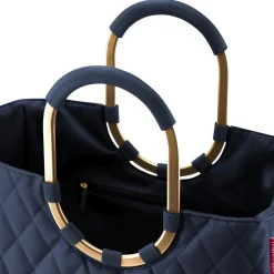 reisenthel shopping loopshopper L - Einkaufstasche mit Bügel 46 cm (frame rhombus midnight gold)