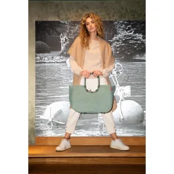 reisenthel shopping loopshopper L - Einkaufstasche mit Bügel 46 cm (frame twist sage)