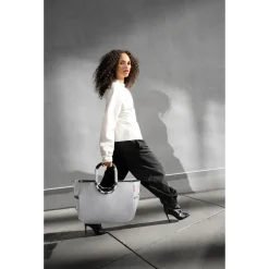 reisenthel shopping loopshopper L - Einkaufstasche mit Bügel 46 cm (herringbone grey)