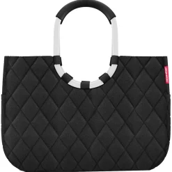 reisenthel shopping loopshopper L - Einkaufstasche mit Bügel 46 cm (rhombus black)