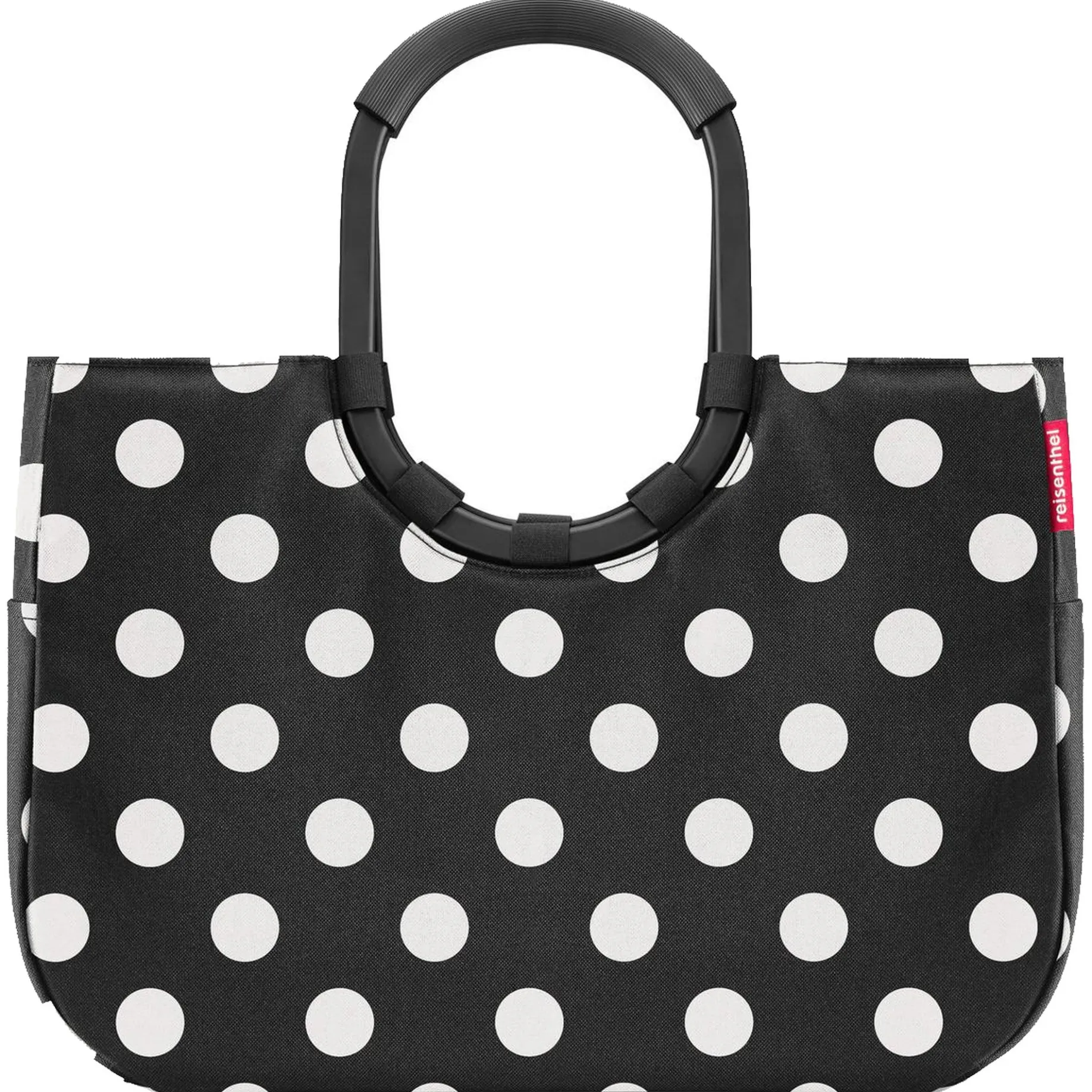 reisenthel shopping loopshopper L - Einkaufstasche mit Bügel 46 cm (frame dots white)