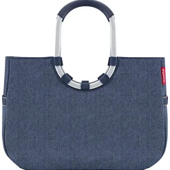 reisenthel shopping loopshopper L - Einkaufstasche mit Bügel 46 cm (herringbone dark blue)