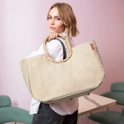 reisenthel shopping loopshopper L - Einkaufstasche mit Bügel 46 cm (cord sand)