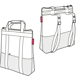 reisenthel travelling - Rucksack 43 cm (twist silver)