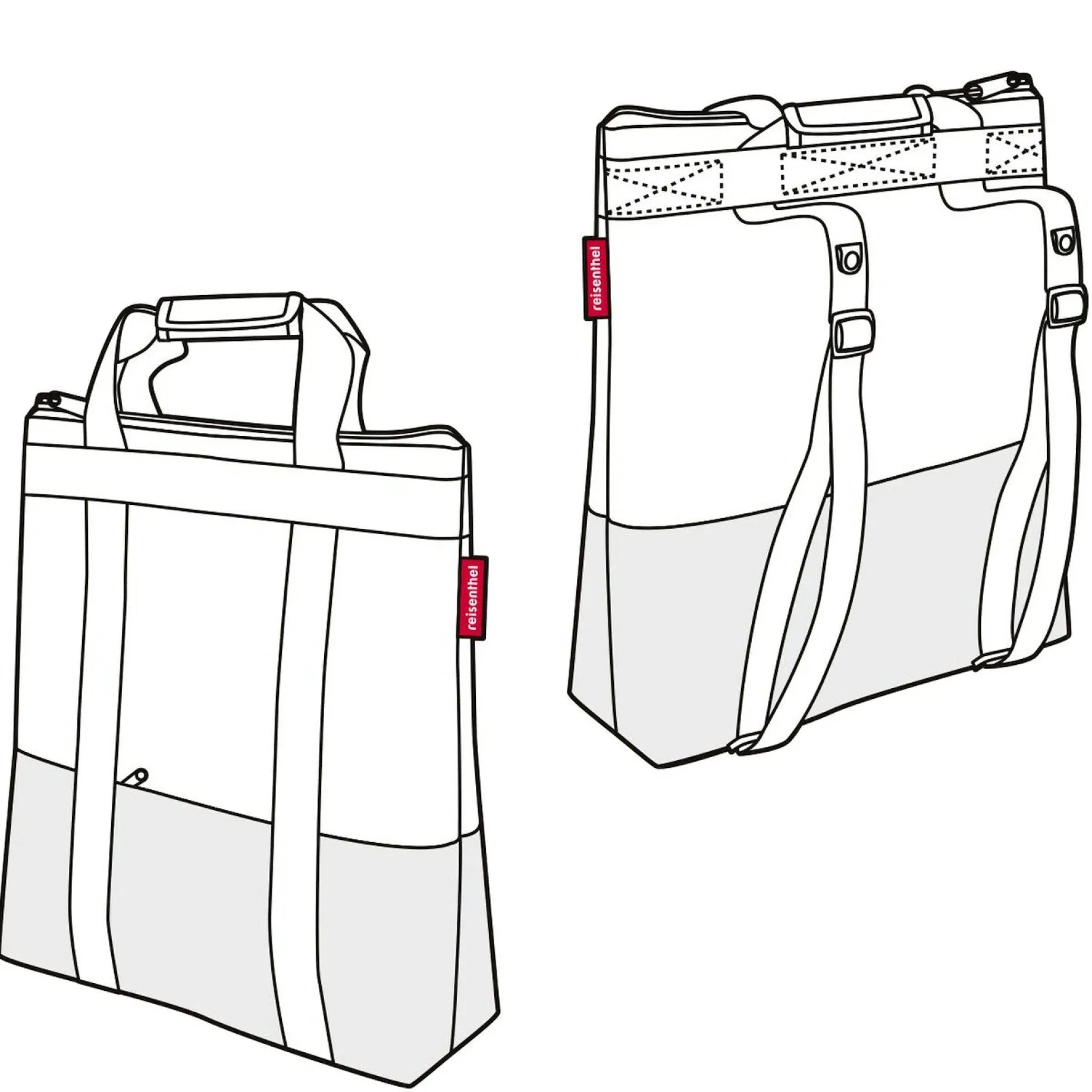reisenthel travelling - Rucksack 43 cm (twist silver)