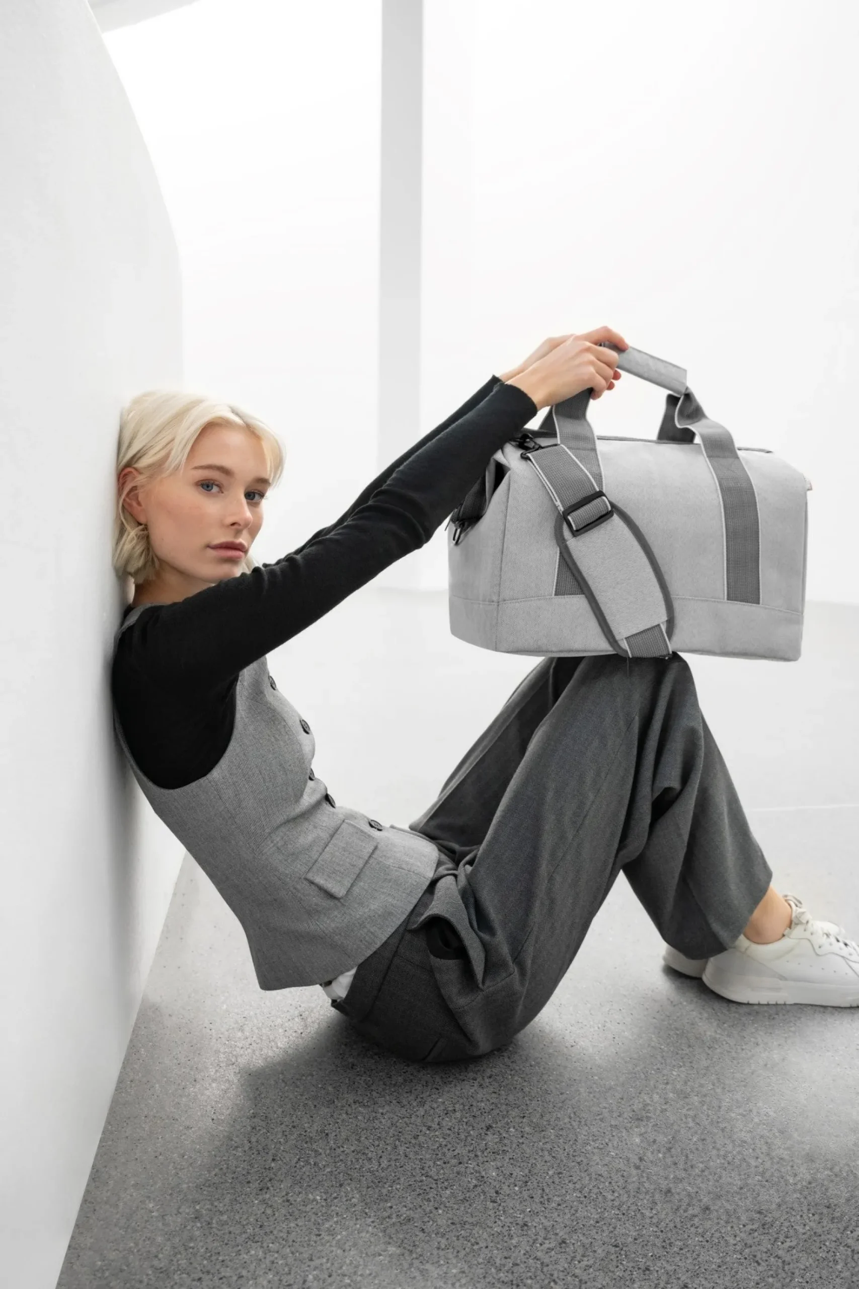 reisenthel travelling allrounder M - Reisetasche 40 cm (herringbone grey)