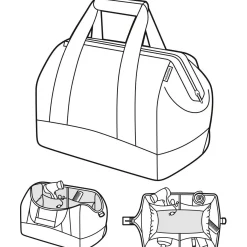reisenthel travelling allrounder M - Reisetasche 40 cm (sky rose)