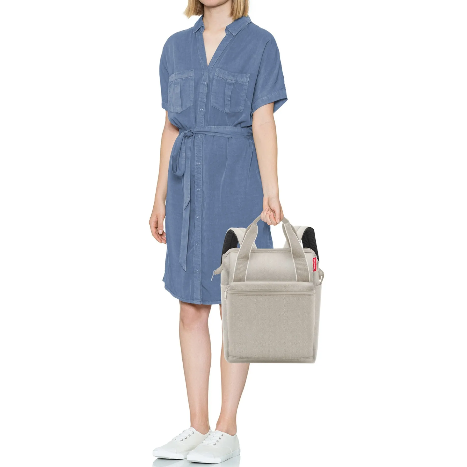 reisenthel travelling allrounder R - Rucksack 40 cm (herringbone sand)