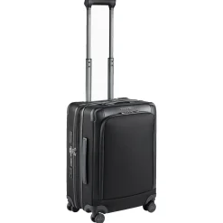 Roadster Nylon S+ - 4-Rollen-Kabinentrolley 55 cm erw. (black)