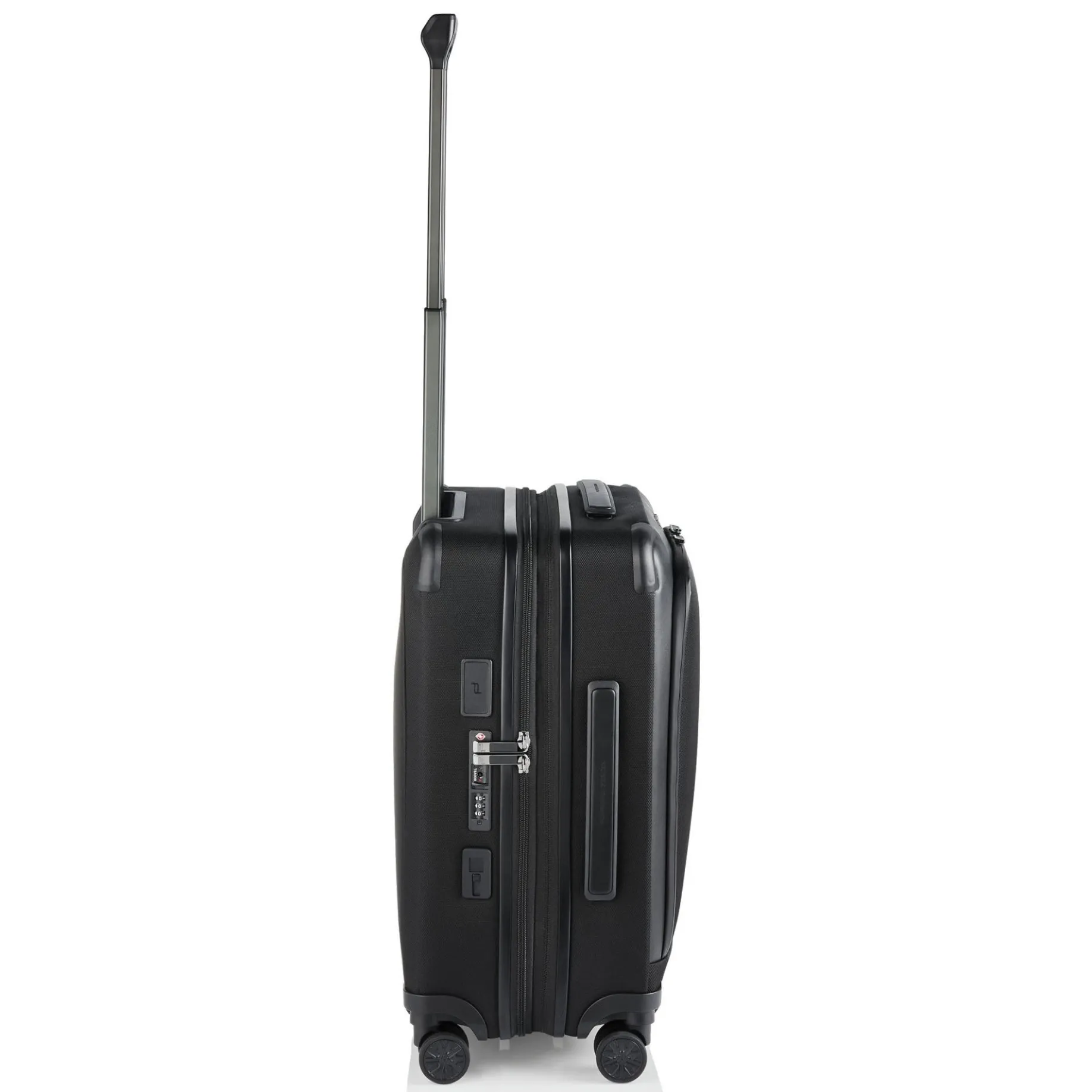 Roadster Nylon S+ - 4-Rollen-Kabinentrolley 55 cm erw. (black)