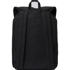 Roald - Rucksack 15" 36 cm (black with black leather)