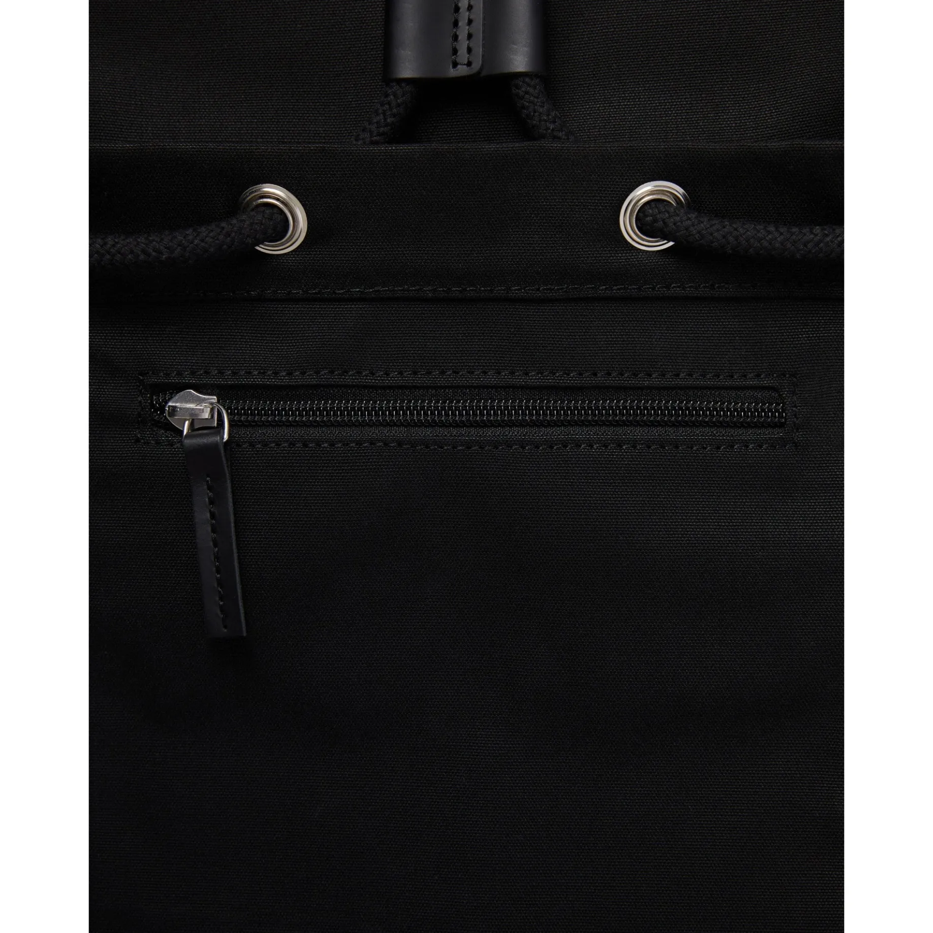 Roald - Rucksack 15" 36 cm (black with black leather)