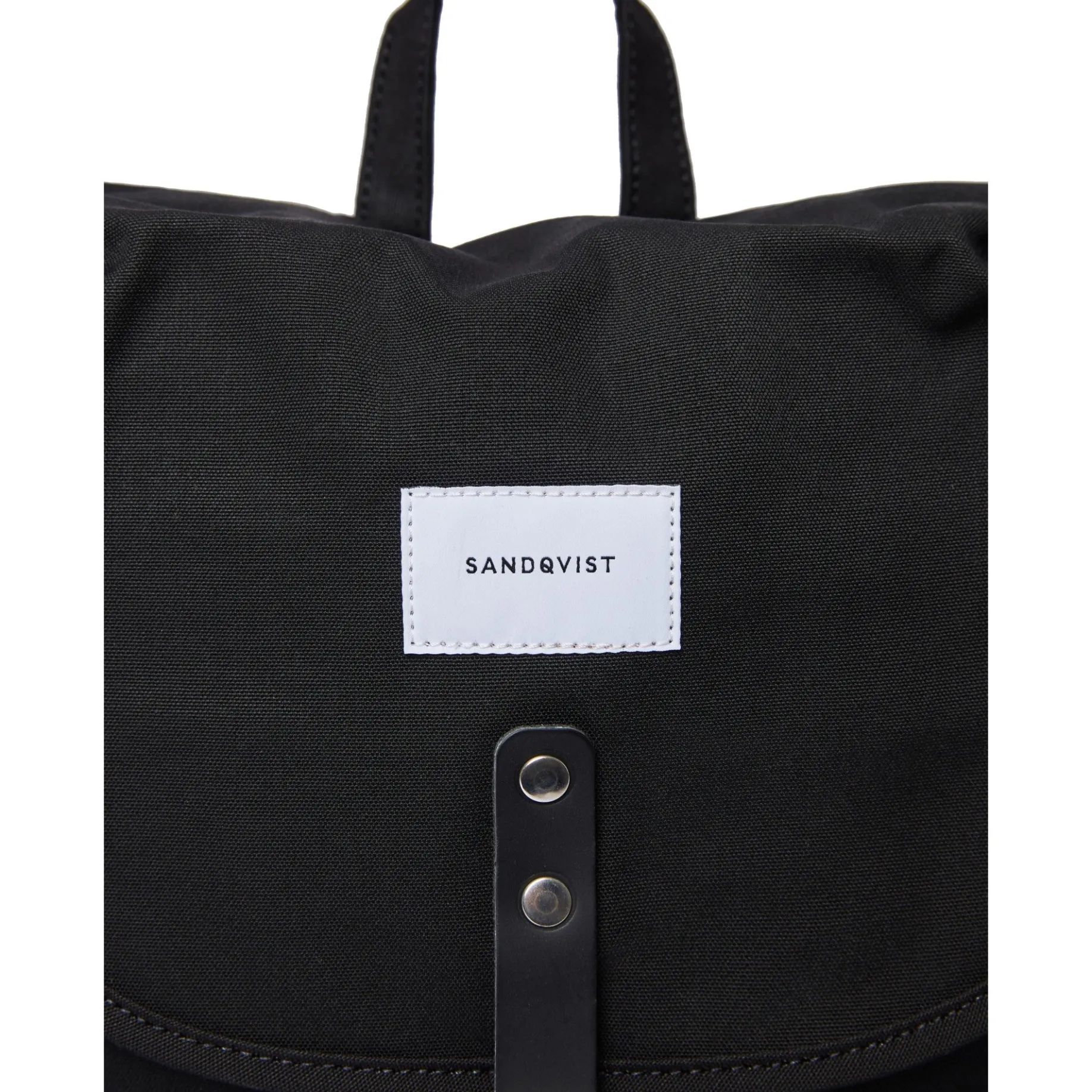 Roald - Rucksack 15" 36 cm (black with black leather)