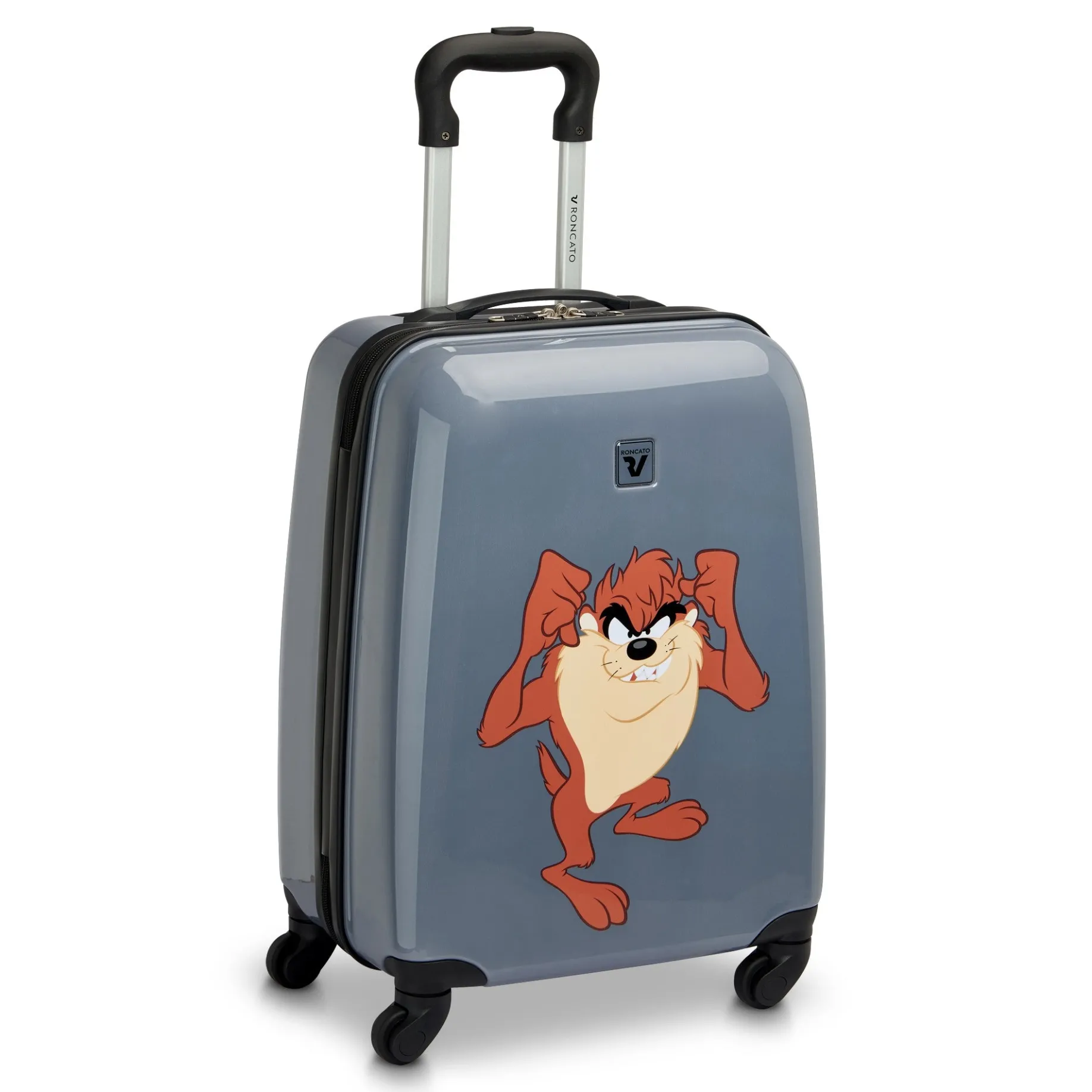 Roncato Looney Tunes Kids - 4-Rollen-Kindertrolley 50 cm (Taz Antracite)