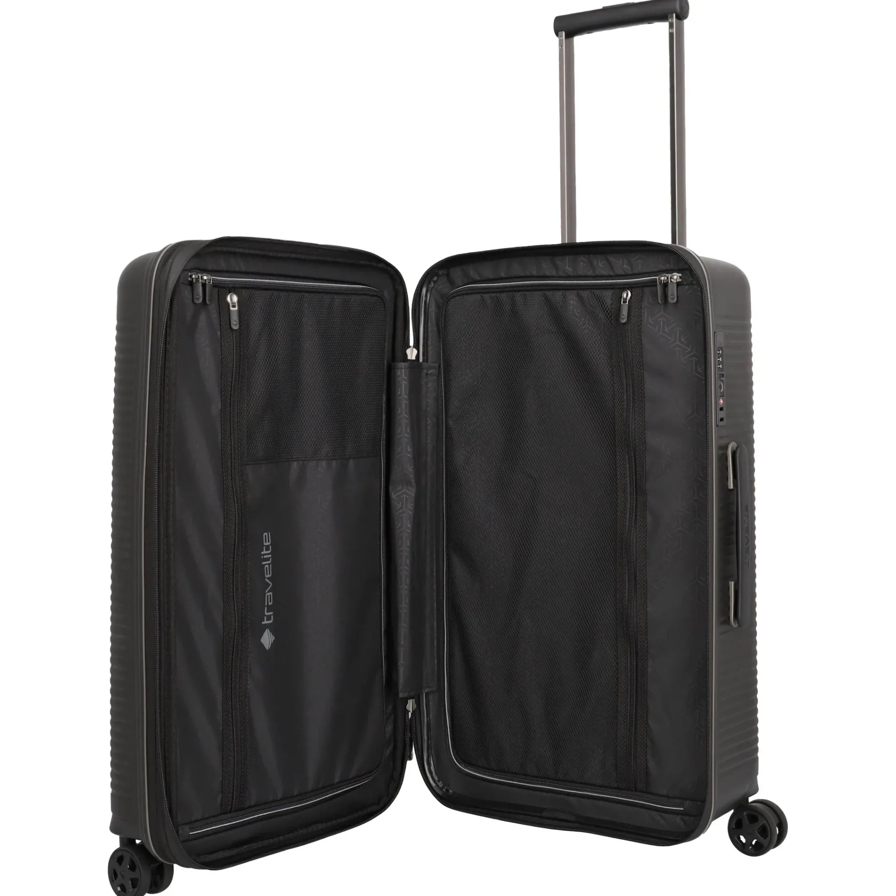 Roomer Trunk - 4-Rollen-Trolley M 66 cm erw. (black)