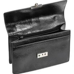 Roros Big - Schultertasche 28 cm (glossy black)