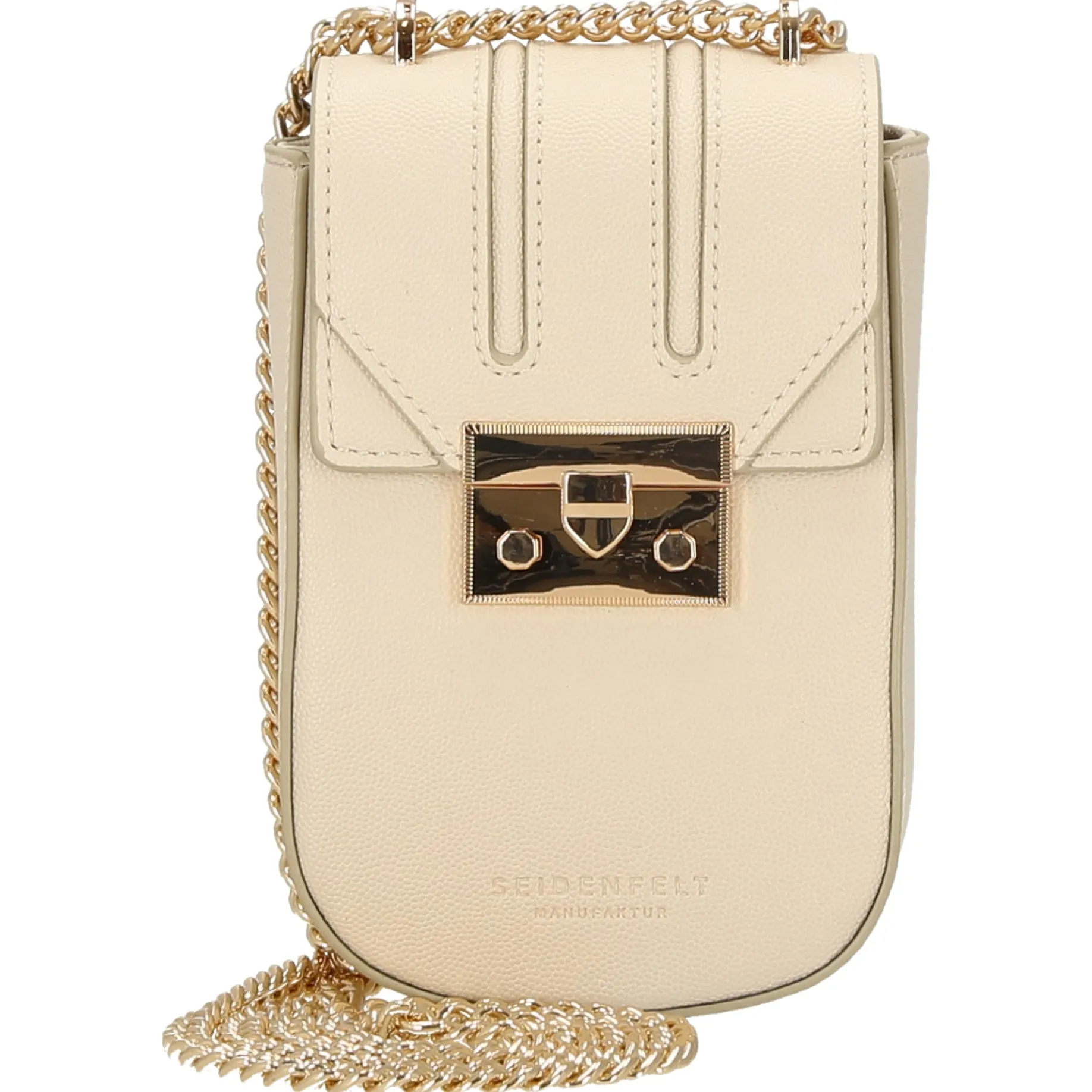 Roros Mobile - Umhängetasche 18 cm (beige/gold)